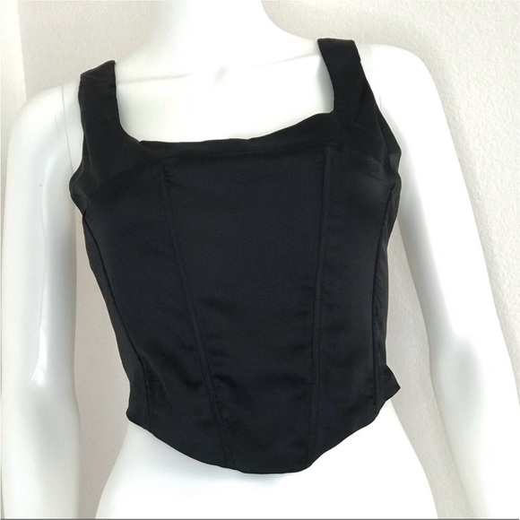 NIA L Lera Corset crop top satin crop top - Picture 9 of 13